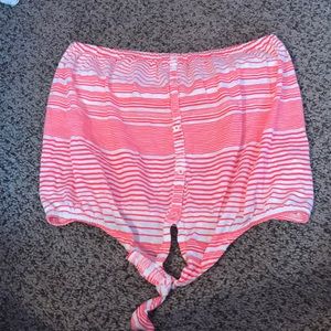 Off the shoulder crop top!